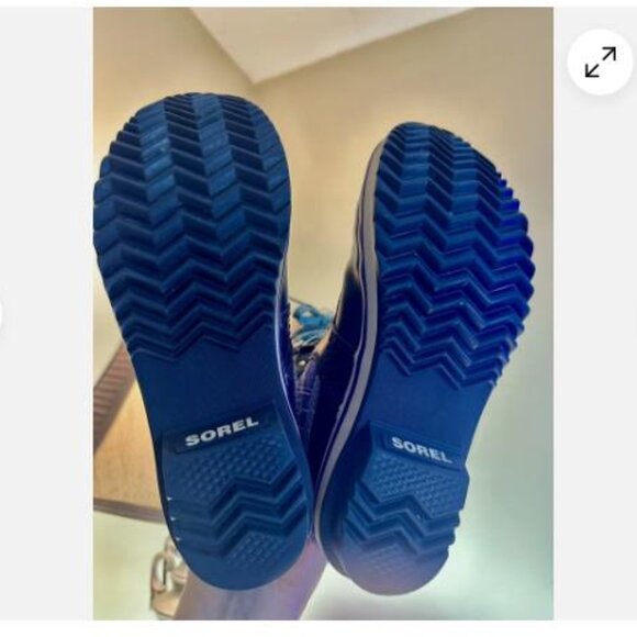 Sorel Joan of Arctic Purple Blue Winter Boots - Youth Size 4 / 35 - Picture 4 of 6